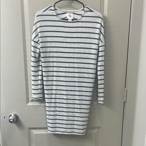 Billabong Black and Gray Striped Dress